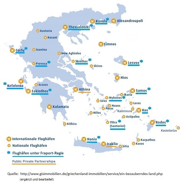 Grafik 'Flugh�fen Fraport Greece'
